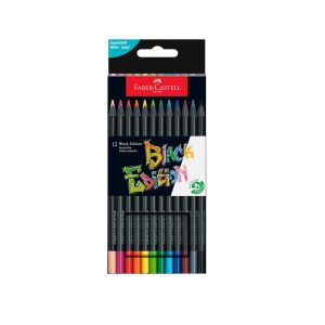 Faber Castell Colour Pencils Black Edition 12 st