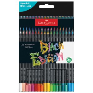 Faber Castell Colour Pencils Black Edition 36 st